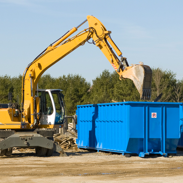 how many times can i have a residential dumpster rental emptied in New Weston